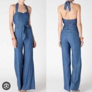 Anthropology Elevenses size 0 halter jumpsuit